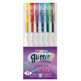 Colorino School 6db-os glitteres zseléstoll készlet 80912