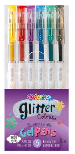 Colorino School 6db-os glitteres zseléstoll készlet 80912