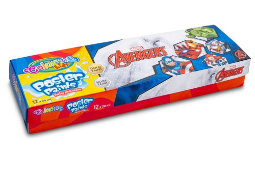 Colorino Disney Avengers 12x20ml tégelyes tempera készlet 91420