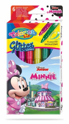 Colorino Disney Junior Minnie 6db-os metál filctoll készlet 4mm 90737