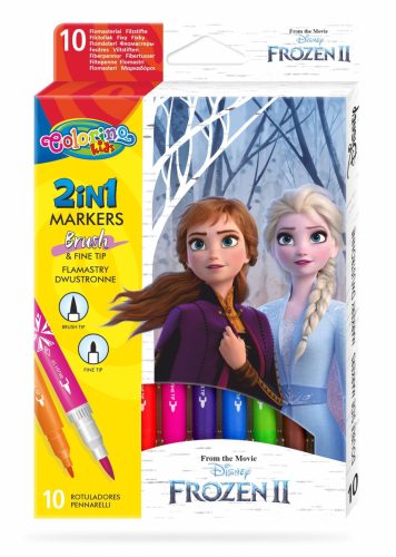 Colorino Disney Frozen II kétvégű 10db-os filctollkészlet 91055