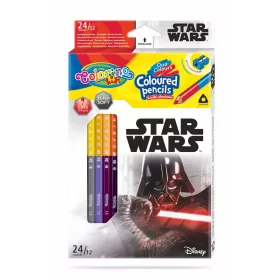   Színesceruzakészlet Colorino Disney Star Wars Trio 12/24 hegyezővel 89465