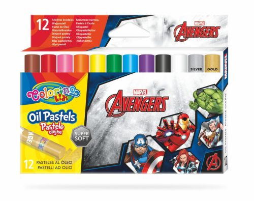 Colorino Disney Avengers 12db-os olajpasztell készlet 91505