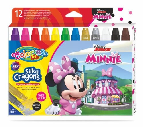 Colorino Disney Junior Minnie Twist 12db-os extra lágy waxkréta készlet 90713