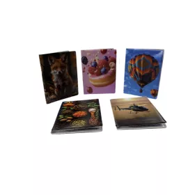  Okmányok kártya irattartó tok mintás PVC 16 lapos 10x5x8 cm
