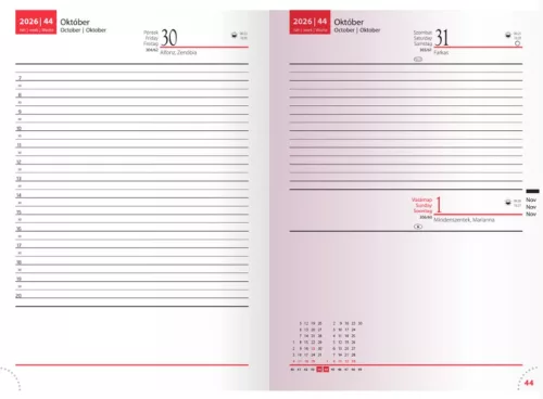 Határidőnapló Reálszisztéma PICTURE A/5 napi Vintage 5321-64  2026 AKC!