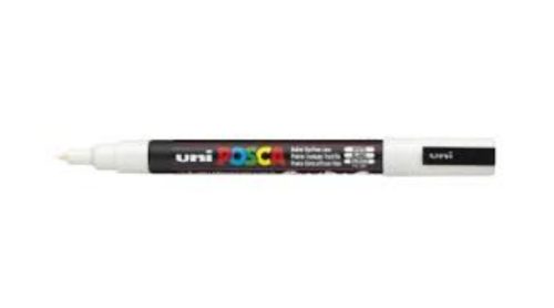 Posca PC-3M filctoll Fehér 0,9mm-1,3mm kúpos heggyel