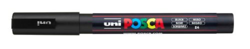 Uni Posca PC-3M filctoll fekete 24