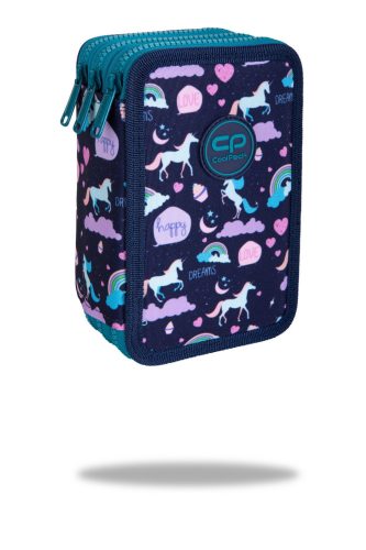 Háromemeletes töltött tolltartó Cool Pack Jumper 3 Happy Unicorn 67549 