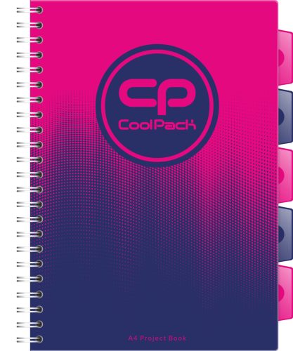 Spirálfüzet A/4 Cool Pack PP színregiszteres 200oldalas kockás Gradient Frape 03050 2022