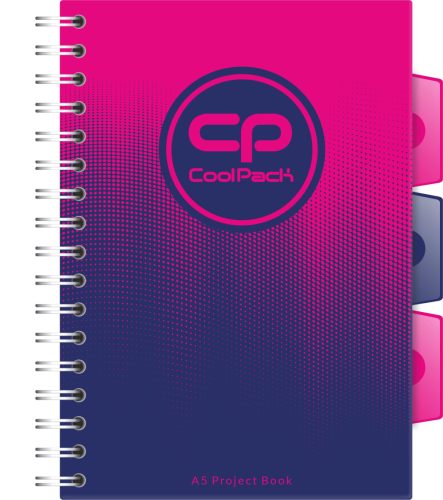 Spirálfüzet A/5 Cool Pack PP 200oldalas kockás Gradient Frape 02985 2022