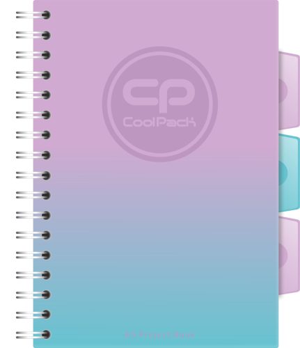 Spirálfüzet A/5 Cool Pack PP 200oldalas kockás Gradient Blueberry 02961 2022