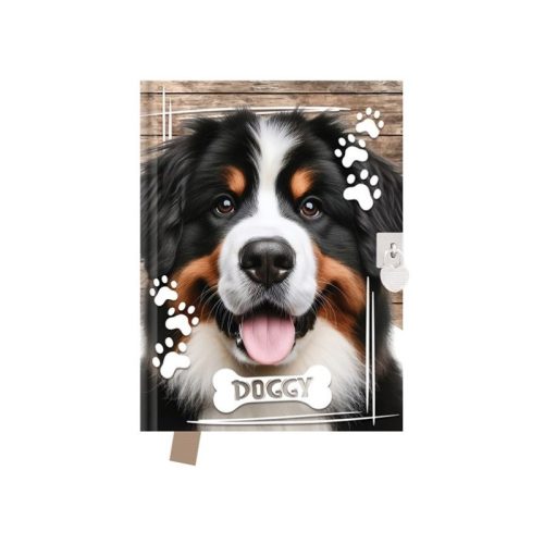 Emlékkönyv lakattal TREND 14x18cm 80 lapos Doggy DBL36-J