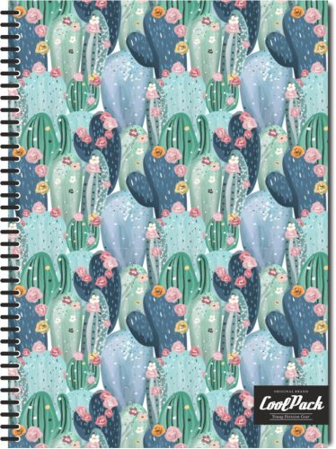 Keményfedeles spirálfüzet A/4 100lapos kockás Cool Pack Arizona 04606