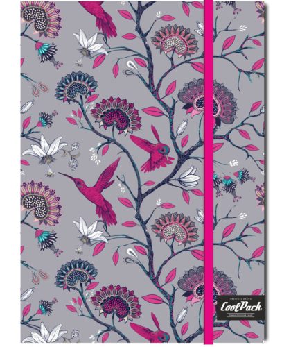 Keményfedeles gumis notesz A/5 80 lapos Cool Pack Silence 04699