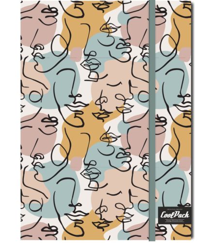 Keményfedeles gumis notesz A/5 80 lapos Cool Pack Art Deco 04453