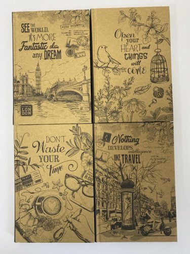 Notesz B/6 keményfedeles 80lapos 70gr vonalas (4db/cs.) darab ár! 3379