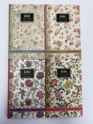 Notesz A/6 64lapos vonalas 105x165mm 0798 Floral Pattern