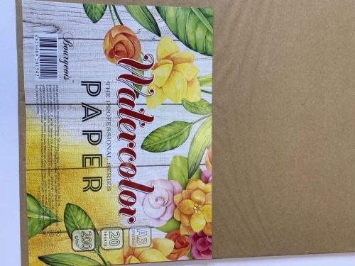 Akvarell papír A/3 20ív 200g papír dossziéban 1542