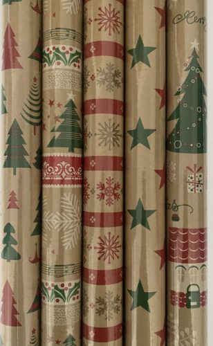 Tekercses csomagoló 200x70cm POL-MAK Christmas P2KRAFTGW5 50db/doboz
