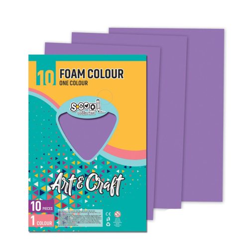 Dekorgumi 2mm A/4 Art&Craft 10ív/cs.Világoslila SC1197