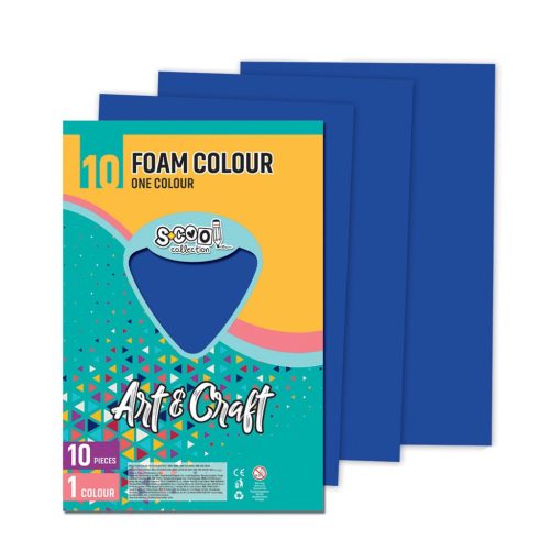 Dekorgumi 2mm A/4 Art&Craft 10ív/cs.Kék SC1190