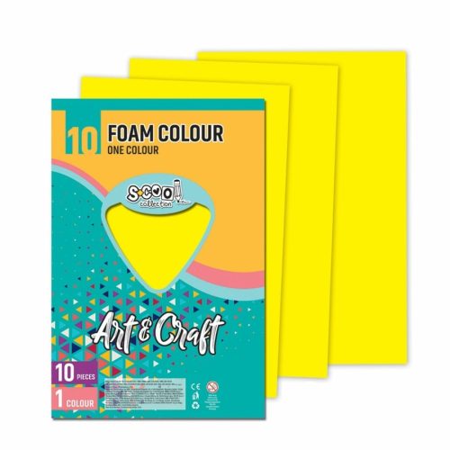 Dekorgumi 2mm A/4 Art&Craft 10ív/cs.Sárga SC1187