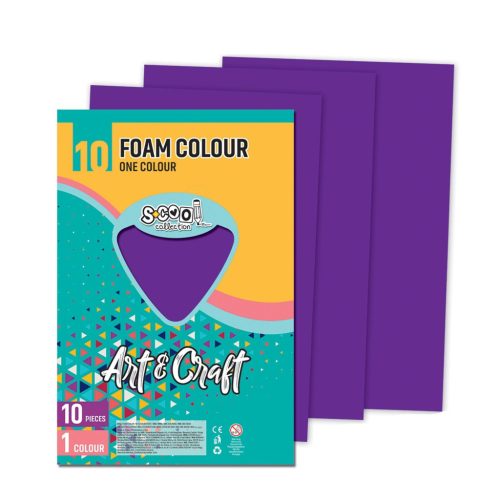 Dekorgumi 2mm A/4 Art&Craft 10ív/cs.Sötétlila SC1202