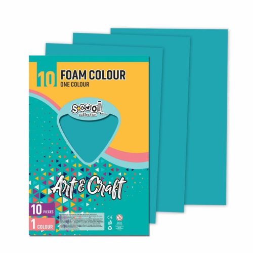 Dekorgumi 2mm A/4 Art&Craft 10ív/cs.Türkiz SC1195