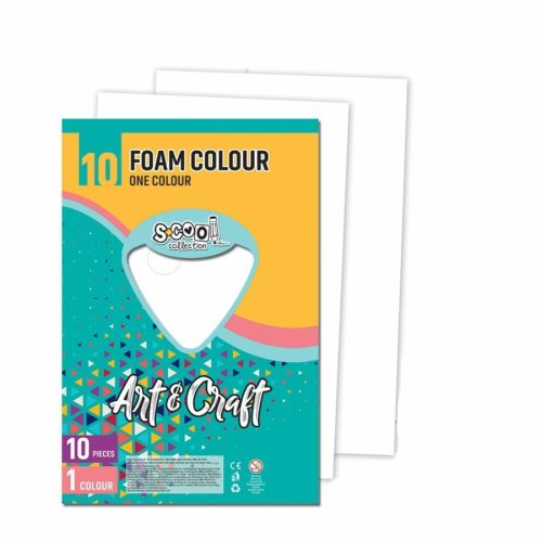 Dekorgumi 2mm A/4 Art&Craft 10ív/cs.Fehér SC1186