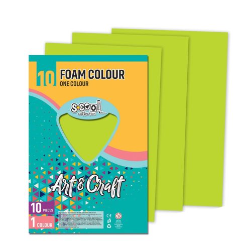 Dekorgumi 2mm A/4 Art&Craft 10ív/cs.Világoszöld SC1204