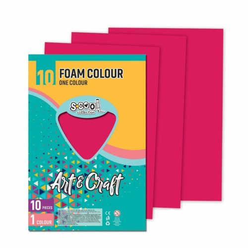Dekorgumi 2mm A/4 Art&Craft 10ív/cs.Magenta SC1198