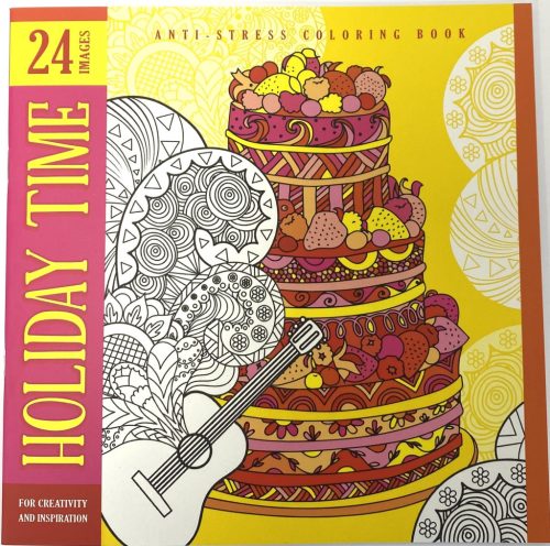 Felnőtt kifestő 200x200mm 24kép Holiday Time 0699-19181