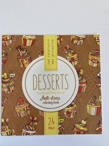 Felnőtt kifestő 200x200mm 24kép Desserts  0699-19175