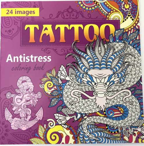 Felnőtt kifestő 200x200mm Tattoo 0699-1743