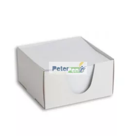 Kockatömb 9x9x5cm fehér dobozos 0496