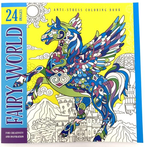 Felnőtt kifestő 200x200mm 12lap Fairy World 0699-19179
