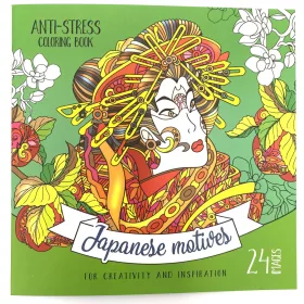   Felnőtt kifestő 200x200mm 12lap Japanese Motives 0699-19186