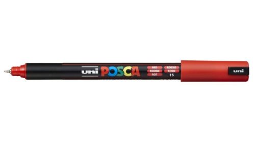 Posca PC-1MR filctoll Piros kúpos tűhegyű 0,7mm heggyel