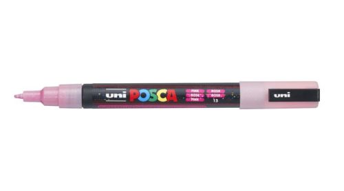 Posca PC-3M filctoll Csillámló Rózsaszín 0,9-1,3mm kúpos heggyel