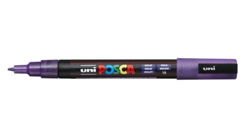 Posca PC-3M filctoll Csillámló Lila 0,9-1,3mm kúpos heggyel