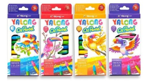 Olajpasztell kréta 12db-os hexa Yalong YL95086-12
