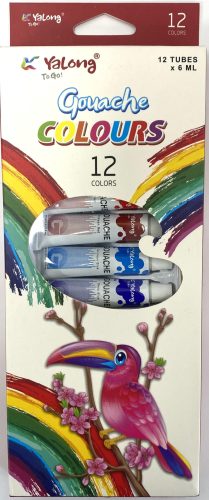 Tempera tubusos 12x6ml Yalong YL21013-12