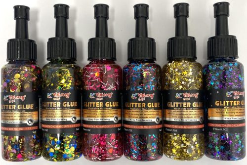 Glitteres ragasztó Confetti 50ml Yalong YL192179 12db/doboz