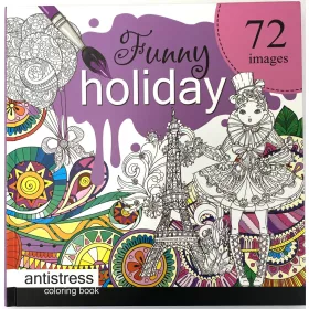   Felnőtt kifestő kem.fed.glitteres 200x200mm 72kép Funny Holiday 0675-1751