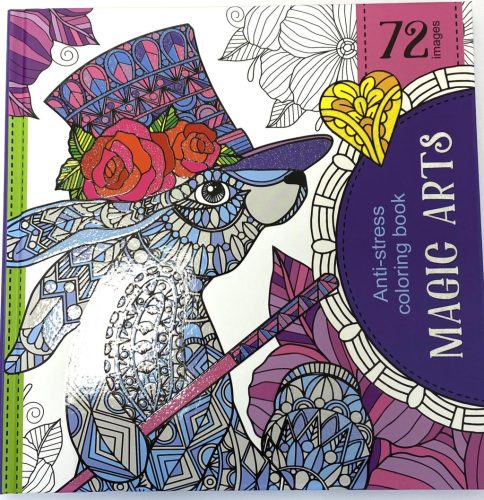Felnőtt kifestő kem.fed.glitteres 200x200mm 72kép Magic Arts 6554-19167