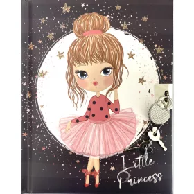   Emlékkönyv lakattal Trend 14x18cm 80lapos sima Little Princess DBL36-P
