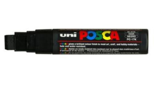 Posca PC-17K filctoll Fekete 15mm vágott heggyel