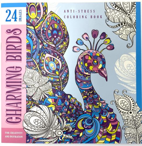 Felnőtt kifestő 200x200mm 24kép Charming Birds 0699-19180