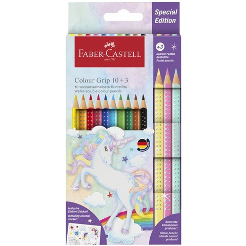 Szinesceruza készlet Faber Castell Sparkle 10+3db-os grip Unikornis 201542